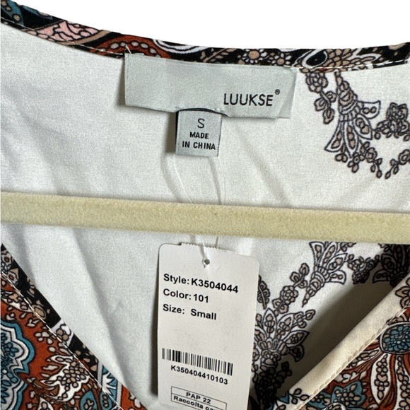 Beautiful Pattern Long Dress Size S. Bought from SHEIN. Brand LUUKSE - Picture 4 of 4